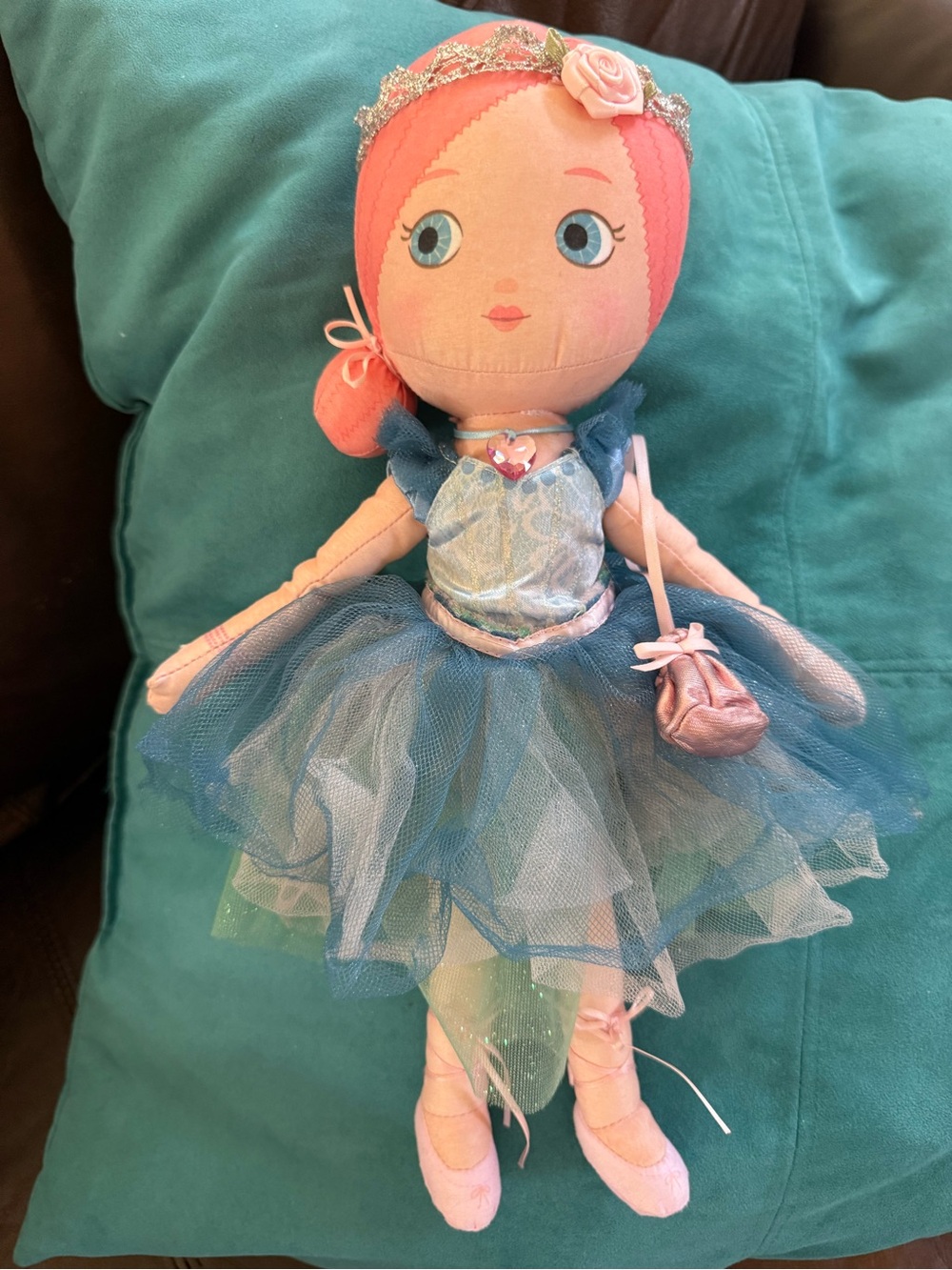 Mooshka Princess Ballerina Doll - Soft Plush Kids Toy